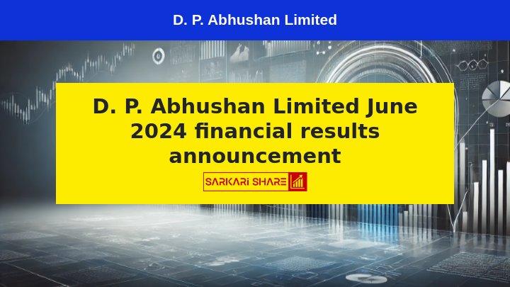 D. P. Abhushan Limited के वित्तीय परिणामों की घोषणा, 18 जुलाई 2024 को हुई Board Meeting में